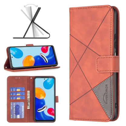 Magnetic Buckle Rhombus Texture Leather Phone Case