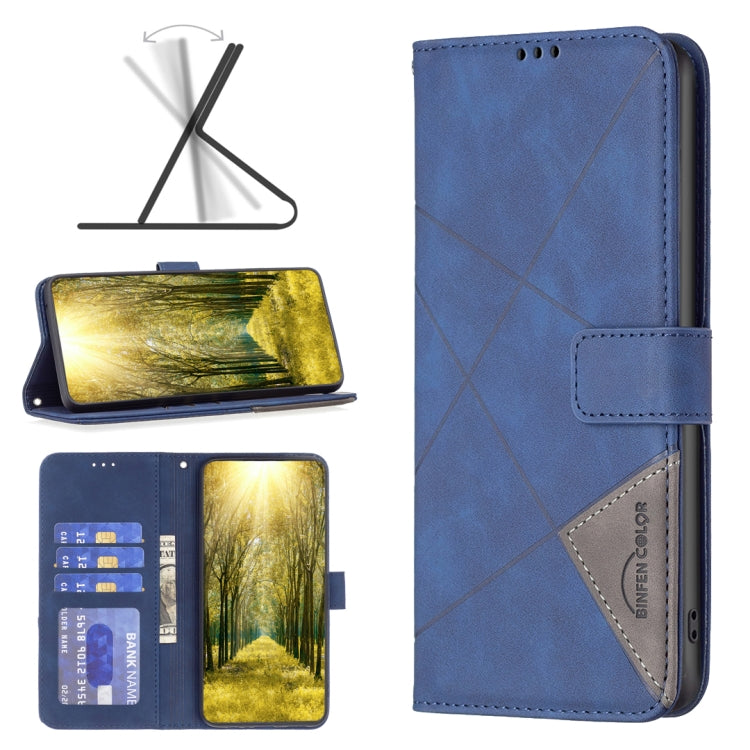 Magnetic Buckle Rhombus Texture Leather Phone Case, Series 1