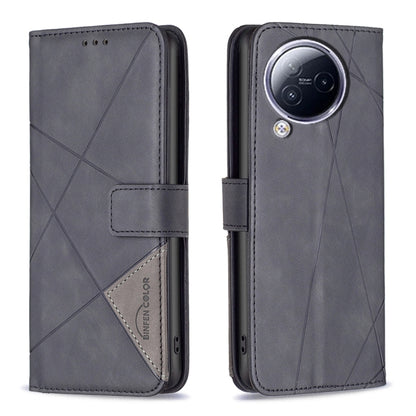 Magnetic Buckle Rhombus Texture Leather Phone Case