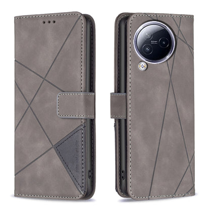 Magnetic Buckle Rhombus Texture Leather Phone Case