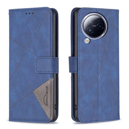 Magnetic Buckle Rhombus Texture Leather Phone Case