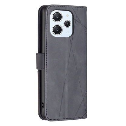 Magnetic Buckle Rhombus Texture Leather Phone Case