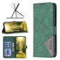 Magnetic Buckle Rhombus Texture Leather Phone Case