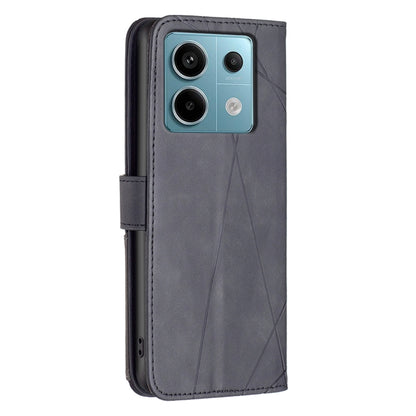 Magnetic Buckle Rhombus Texture Leather Phone Case, Series 3