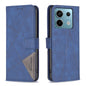 Magnetic Buckle Rhombus Texture Leather Phone Case