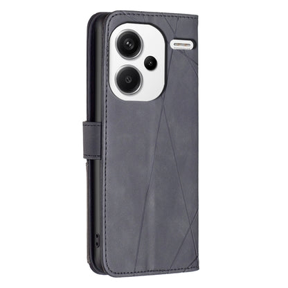 Magnetic Buckle Rhombus Texture Leather Phone Case