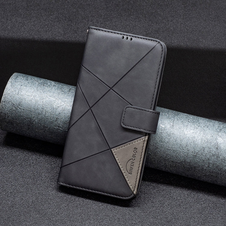 Magnetic Buckle Rhombus Texture Leather Phone Case