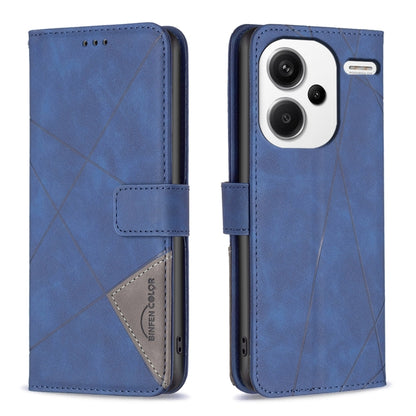 Magnetic Buckle Rhombus Texture Leather Phone Case