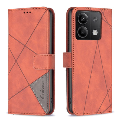 Magnetic Buckle Rhombus Texture Leather Phone Case