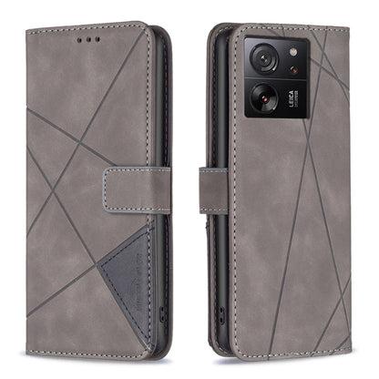 Magnetic Buckle Rhombus Texture Leather Phone Case