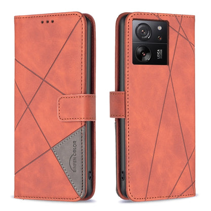 Magnetic Buckle Rhombus Texture Leather Phone Case