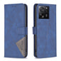 Magnetic Buckle Rhombus Texture Leather Phone Case