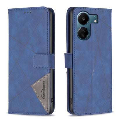 Magnetic Buckle Rhombus Texture Leather Phone Case