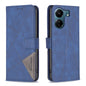 Magnetic Buckle Rhombus Texture Leather Phone Case