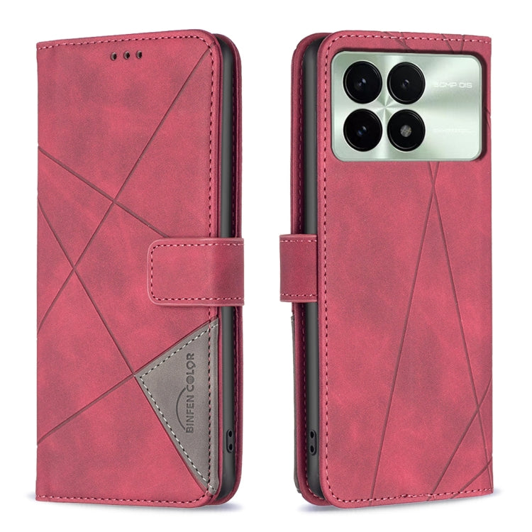 Magnetic Buckle Rhombus Texture Leather Phone Case, Series 2