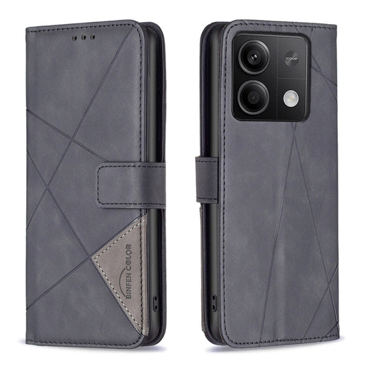 Magnetic Buckle Rhombus Texture Leather Phone Case