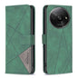 Magnetic Buckle Rhombus Texture Leather Phone Case, Series 3