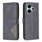 Magnetic Buckle Rhombus Texture Leather Phone Case, Series 3