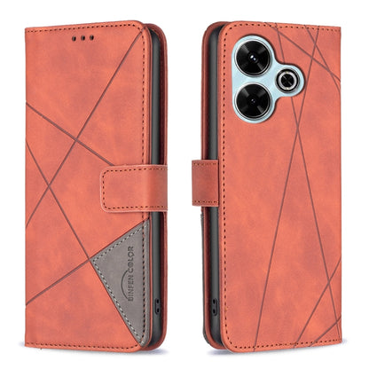 Magnetic Buckle Rhombus Texture Leather Phone Case