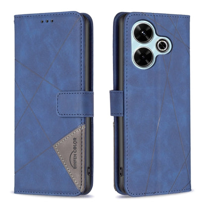 Magnetic Buckle Rhombus Texture Leather Phone Case