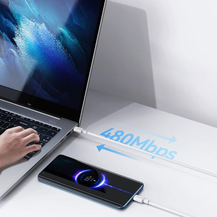 USAMS US-SJ613 U84 PD100W USB-C / Type-C to USB-C / Type-C Charging Data Cable, Type-C 1m, Type-C 2m