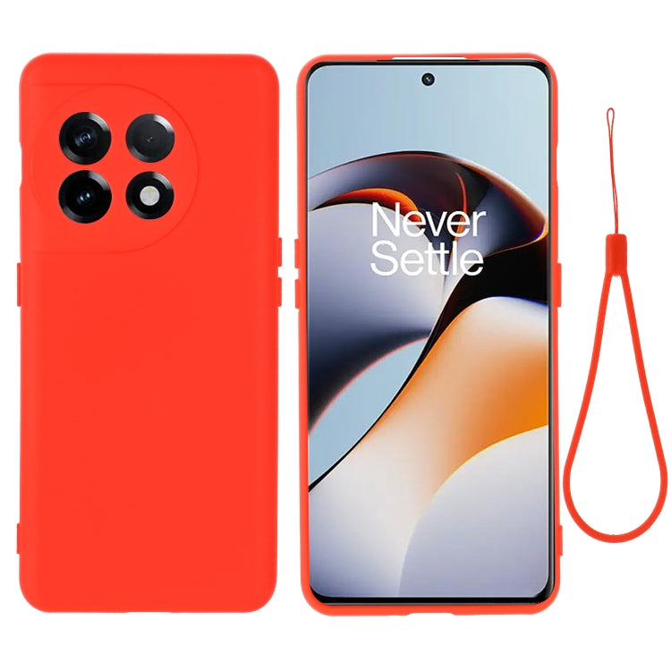 Pure Color Liquid Silicone Shockproof Full Coverage Phone Case, For OnePlus 11