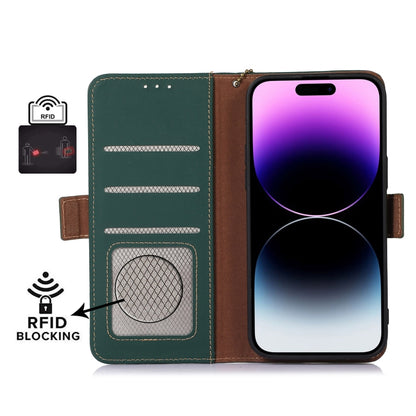 Genuine Leather Magnetic RFID Leather Phone Case