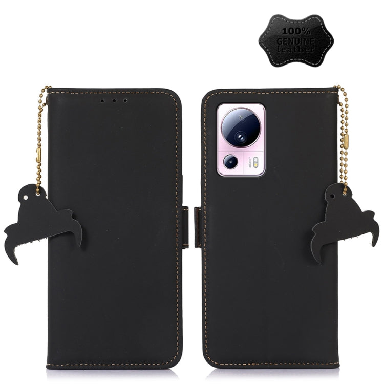 Genuine Leather Magnetic RFID Leather Phone Case