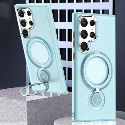 360 Degree Rotation Holder MagSafe Magnetic Phone Case, For Samsung Galaxy S23 Ultra 5G, For Samsung Galaxy S23+ 5G, For Samsung Galaxy S23 5G, For Samsung Galaxy S22 Ultra 5G, For Samsung Galaxy S22+ 5G, For Samsung Galaxy S22 5G