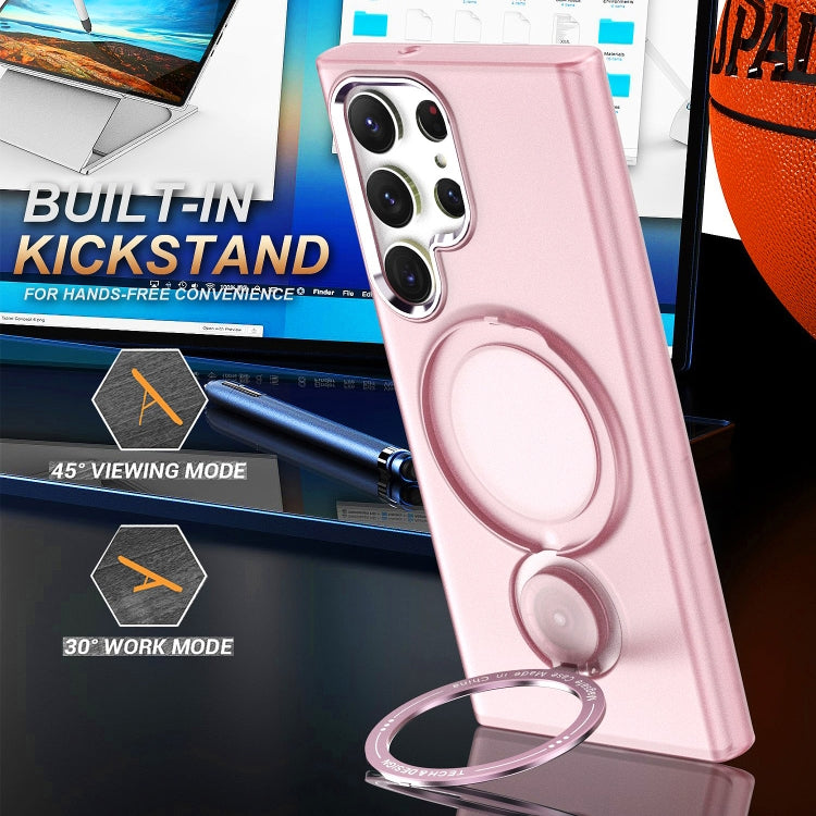 360 Degree Rotation Holder MagSafe Magnetic Phone Case, For Samsung Galaxy S23 Ultra 5G, For Samsung Galaxy S23+ 5G, For Samsung Galaxy S23 5G, For Samsung Galaxy S22 Ultra 5G, For Samsung Galaxy S22+ 5G, For Samsung Galaxy S22 5G