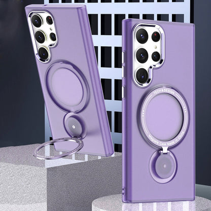 360 Degree Rotation Holder MagSafe Magnetic Phone Case, For Samsung Galaxy S23 Ultra 5G, For Samsung Galaxy S23+ 5G, For Samsung Galaxy S23 5G, For Samsung Galaxy S22 Ultra 5G, For Samsung Galaxy S22+ 5G, For Samsung Galaxy S22 5G