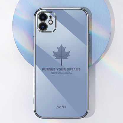 9D Plating Maple Leaf Silicone Phone Case with Strap, For Samsung Galaxy S23 5G, For Samsung Galaxy S23+ 5G, For Samsung Galaxy S23 Ultra 5G, For Samsung Galaxy S22 5G, For Samsung Galaxy S22+ 5G
