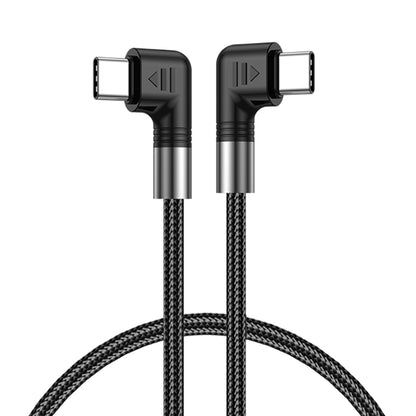 A9 100W USB-C/Type-C to USB-C/Type-C Double Elbow Data Cable