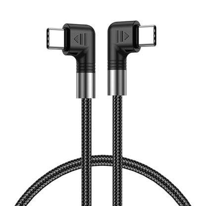 A9 100W USB-C/Type-C to USB-C/Type-C Double Elbow Data Cable