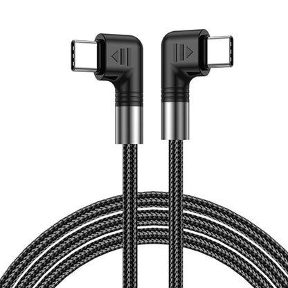 A9 100W USB-C/Type-C to USB-C/Type-C Double Elbow Data Cable