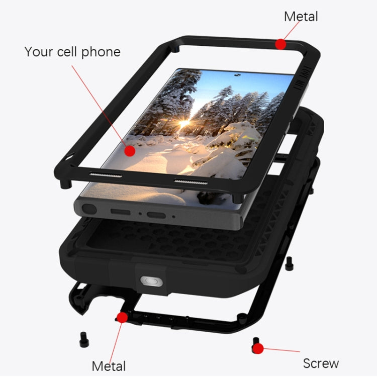 LOVE MEI Metal Shockproof Life Waterproof Dustproof Phone Case