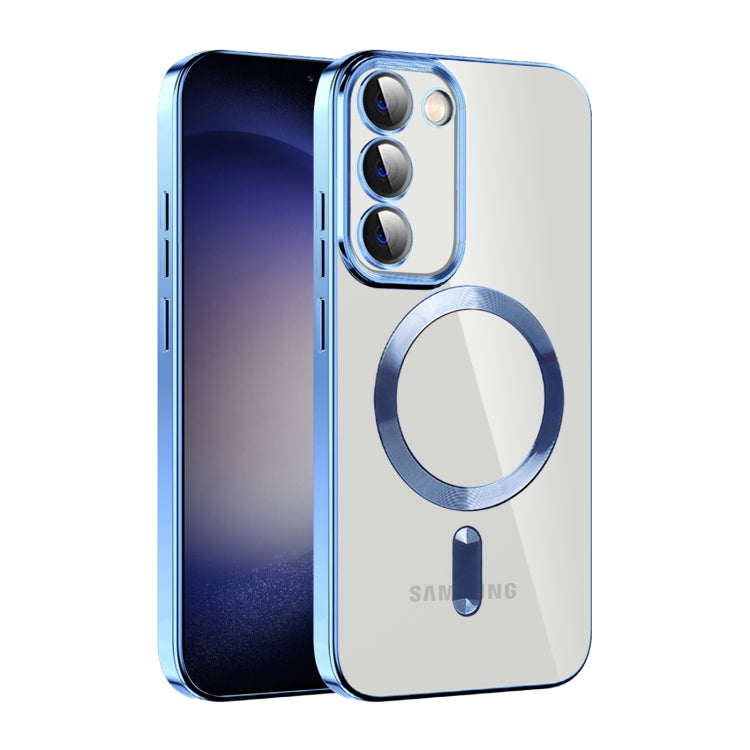 CD Texture Plating TPU MagSafe Phone Case with Lens Film, For Samsung Galaxy S23 5G, For Samsung Galaxy S23+ 5G, For Samsung Galaxy S23 Ultra 5G