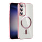 CD Texture Plating TPU MagSafe Phone Case with Lens Film, For Samsung Galaxy S23 5G, For Samsung Galaxy S23+ 5G, For Samsung Galaxy S23 Ultra 5G