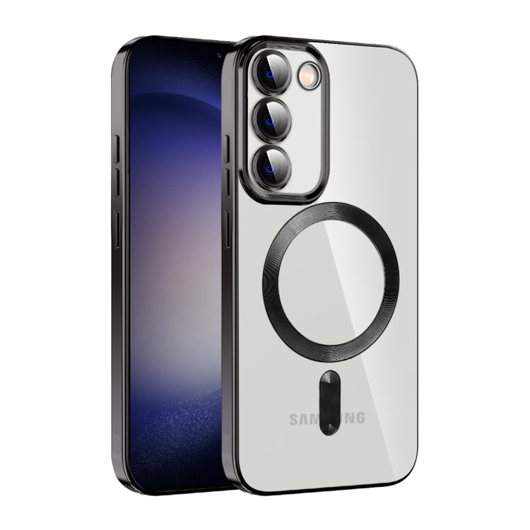 CD Texture Plating TPU MagSafe Phone Case with Lens Film, For Samsung Galaxy S23 5G, For Samsung Galaxy S23+ 5G, For Samsung Galaxy S23 Ultra 5G