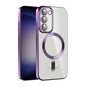 CD Texture Plating TPU MagSafe Phone Case with Lens Film, For Samsung Galaxy S23 5G, For Samsung Galaxy S23+ 5G, For Samsung Galaxy S23 Ultra 5G