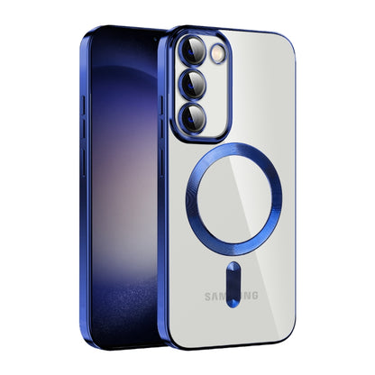 CD Texture Plating TPU MagSafe Phone Case with Lens Film, For Samsung Galaxy S23 5G, For Samsung Galaxy S23+ 5G, For Samsung Galaxy S23 Ultra 5G