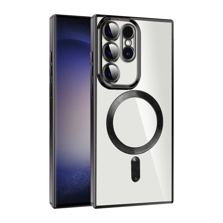 CD Texture Plating TPU MagSafe Phone Case with Lens Film, For Samsung Galaxy S23 5G, For Samsung Galaxy S23+ 5G, For Samsung Galaxy S23 Ultra 5G