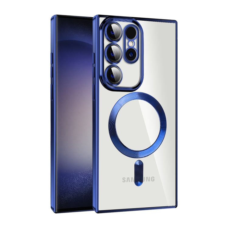 CD Texture Plating TPU MagSafe Phone Case with Lens Film, For Samsung Galaxy S23 5G, For Samsung Galaxy S23+ 5G, For Samsung Galaxy S23 Ultra 5G