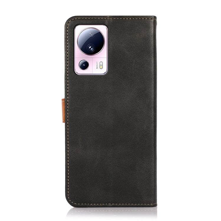 KHAZNEH Cowhide Texture Flip Leather Phone Case