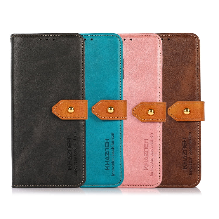 KHAZNEH Cowhide Texture Flip Leather Phone Case