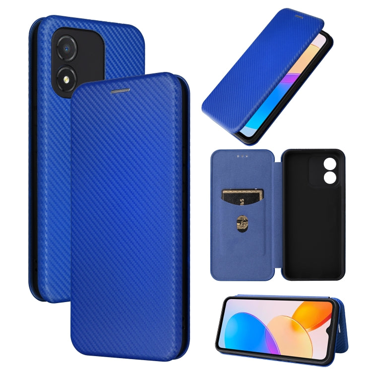 Carbon Fiber Texture Flip Leather Phone Case