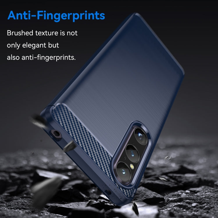 Brushed Texture Carbon Fiber TPU Phone Case