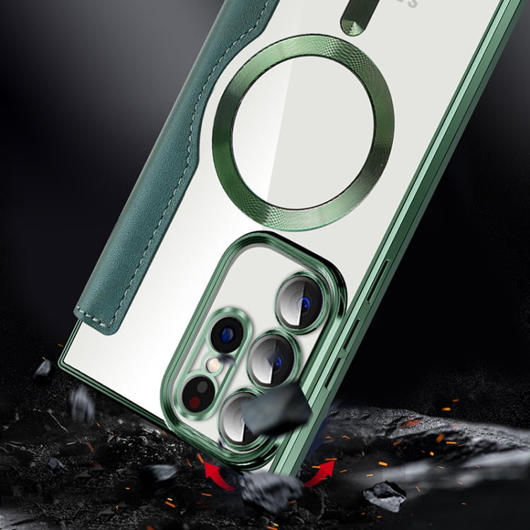 MagSafe Magnetic RFID Anti-theft Leather Phone Case, For Samsung Galaxy S23 5G, For Samsung Galaxy S23+ 5G, For Samsung Galaxy S23 Ultra 5G