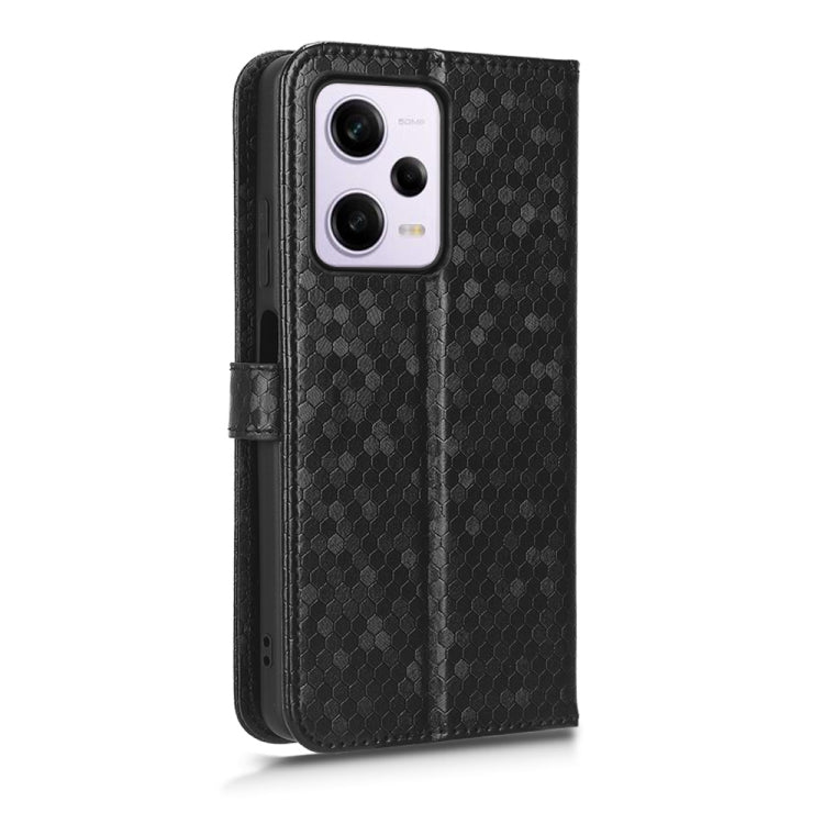Honeycomb Dot Texture Leather Phone Case, For Xiaomi Redmi Note 12 Pro 5G, For Xiaomi Redmi Note12 Pro+, For Xiaomi Redmi K60 5G / K60 Pro / K60 Championship Edition, For Xiaomi Redmi K60E 5G