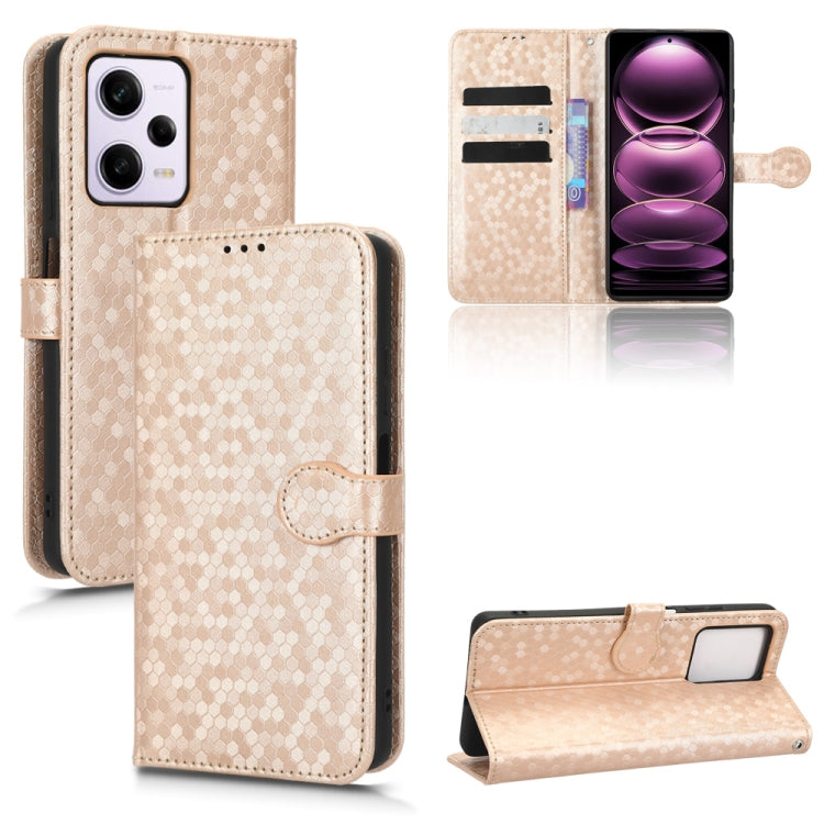 Honeycomb Dot Texture Leather Phone Case, For Xiaomi Redmi Note 12 Pro 5G, For Xiaomi Redmi Note12 Pro+, For Xiaomi Redmi K60 5G / K60 Pro / K60 Championship Edition, For Xiaomi Redmi K60E 5G